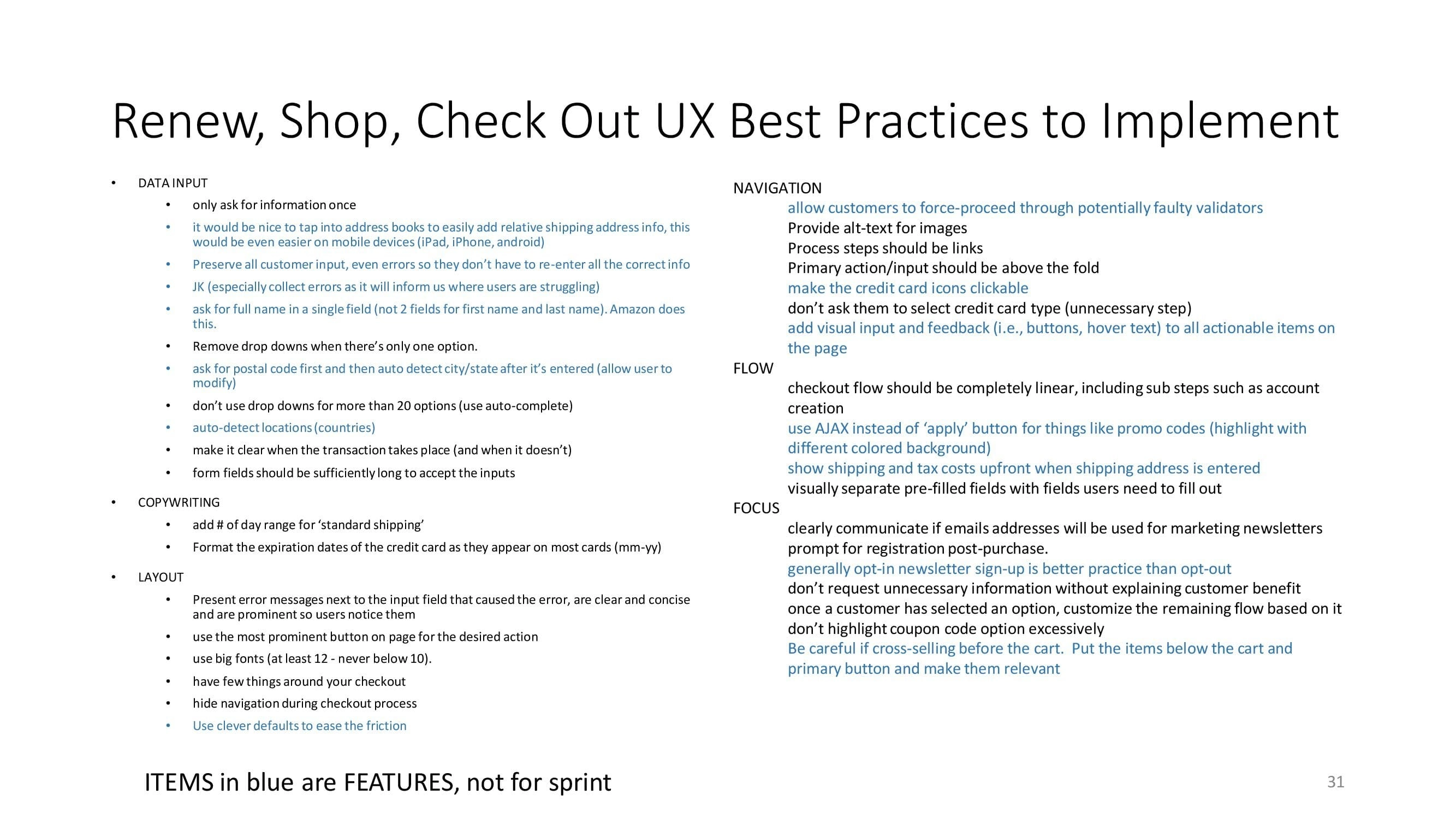 Purchase funnel - Best practices